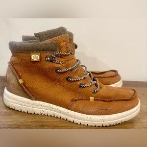 Hey Dude Brown Leather Casual Boots